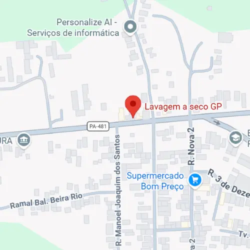 Mapa ilustrativo da região de atendimento da Lavagem a Seco GP